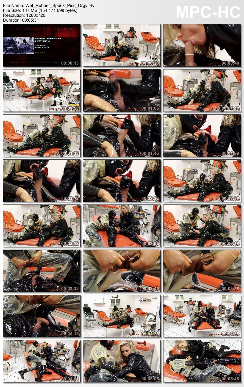 Wet Rubber Spunk & Piss Orgy. Therubberclinic (147 MB)