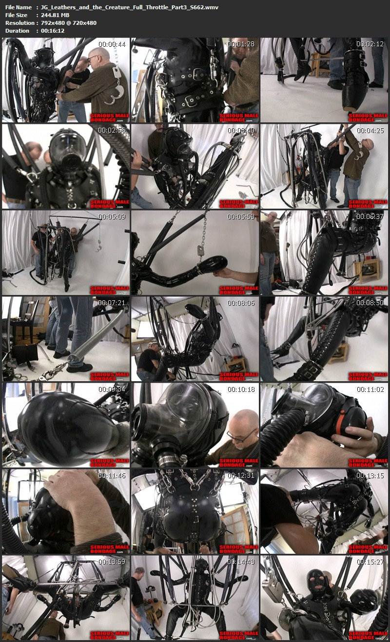 JG-Leathers and the Creature - Full Throttle - Part 1-5 (S662). Jun 05 2011. Seriousmalebondage.com (1100Mb)