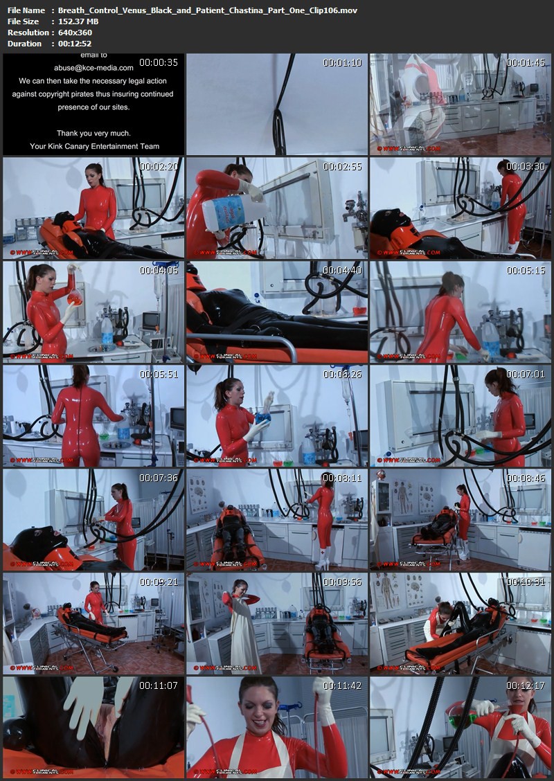 Breath Control – Venus Black and Patient Chastina Part One (Clip106). Nov 23 2012. Clinicaltorments.com (152 Mb)