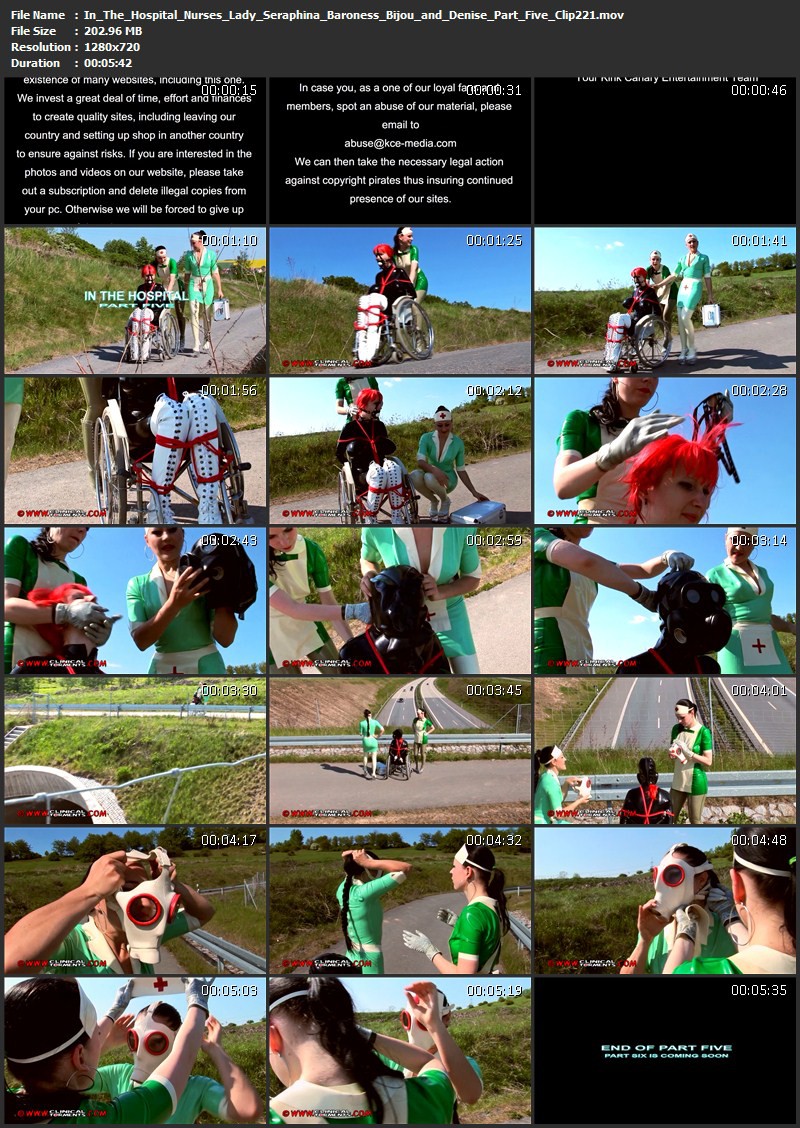 In The Hospital – Nurses Lady Seraphina, Baroness Bijou and Denise Part Five (Clip221). Apr 16 2015. Clinicaltorments.com (202 Mb)