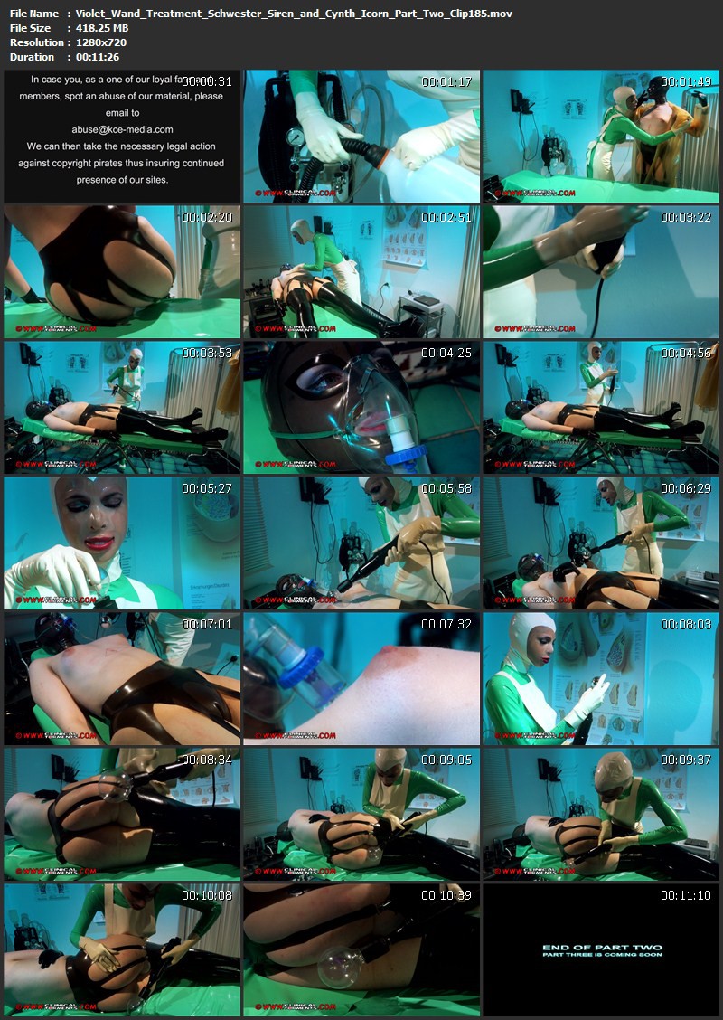 Violet Wand Treatment - Schwester Siren and Cynth Icorn Part Two (Clip185). Jun 24 2014. Clinicaltorments.com (418 Mb)