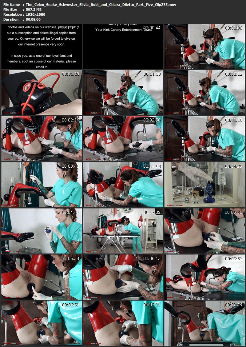 The Colon Snake - Schwester Silvia Rubi and Chiara Diletto Part Five (Clip275). May 24 2016. Clinicaltorments.com (597  Mb)