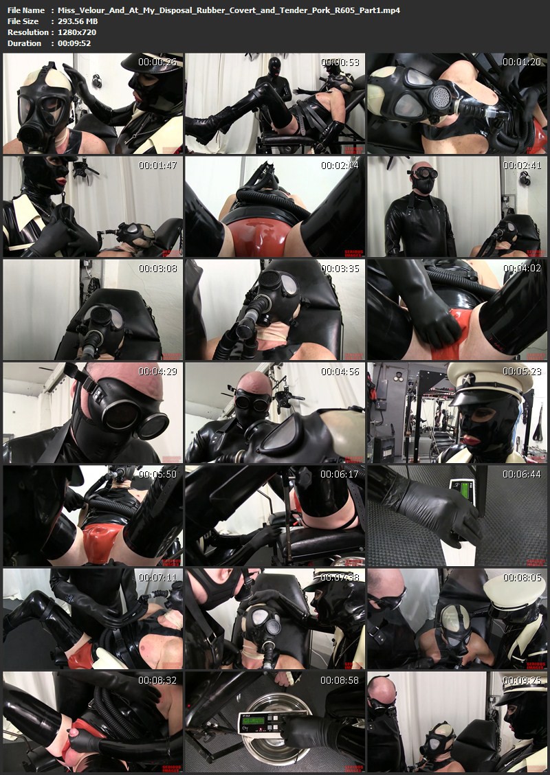 Miss Velour And At-My-Disposal – Rubber Covert and Tender Pork (R605). Sep 21 2016. Seriousimages.com (784 Mb)