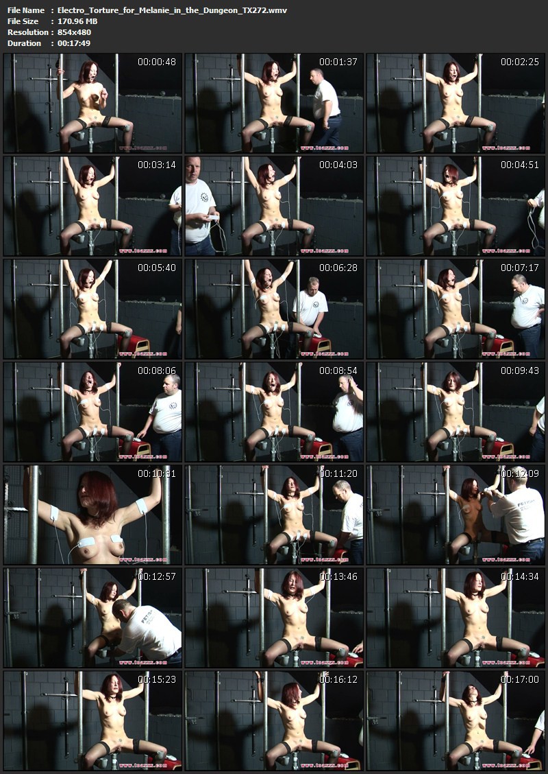 Electro Torture for Melanie in the Dungeon (TX272). Oct 05 2016. Toaxxx.com (170 Mb)