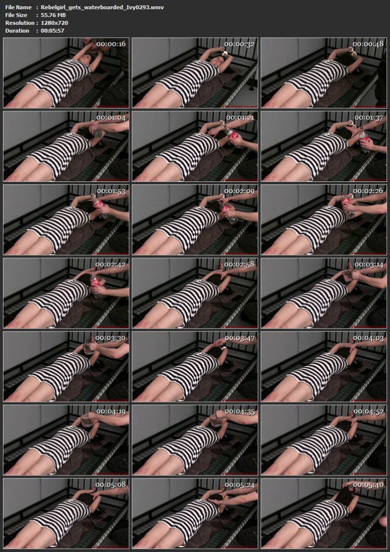 Rebelgirl gets waterboarded (Ivy0293). Bound-ivy.com (55 Mb)