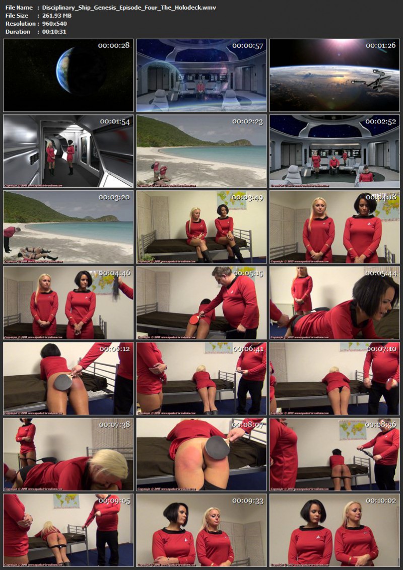 Disciplinary Ship Genesis Episode Four - The Holodeck. Spanked-in-uniform.com (261 Mb)