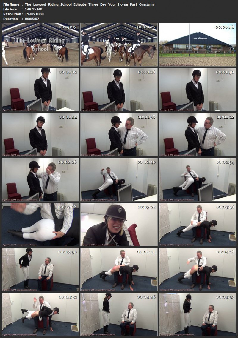 The Lowood Riding School Episode Three - Dry Your Horse Part One. Spanked-in-uniform.com (148 Mb)