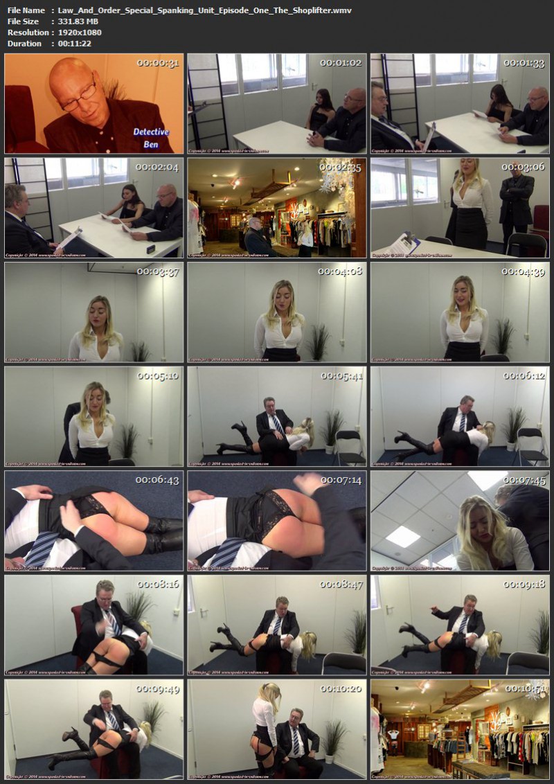 Law And Order Special Spanking Unit Episode One - The Shoplifter. Spanked-in-uniform.com (331 Mb)