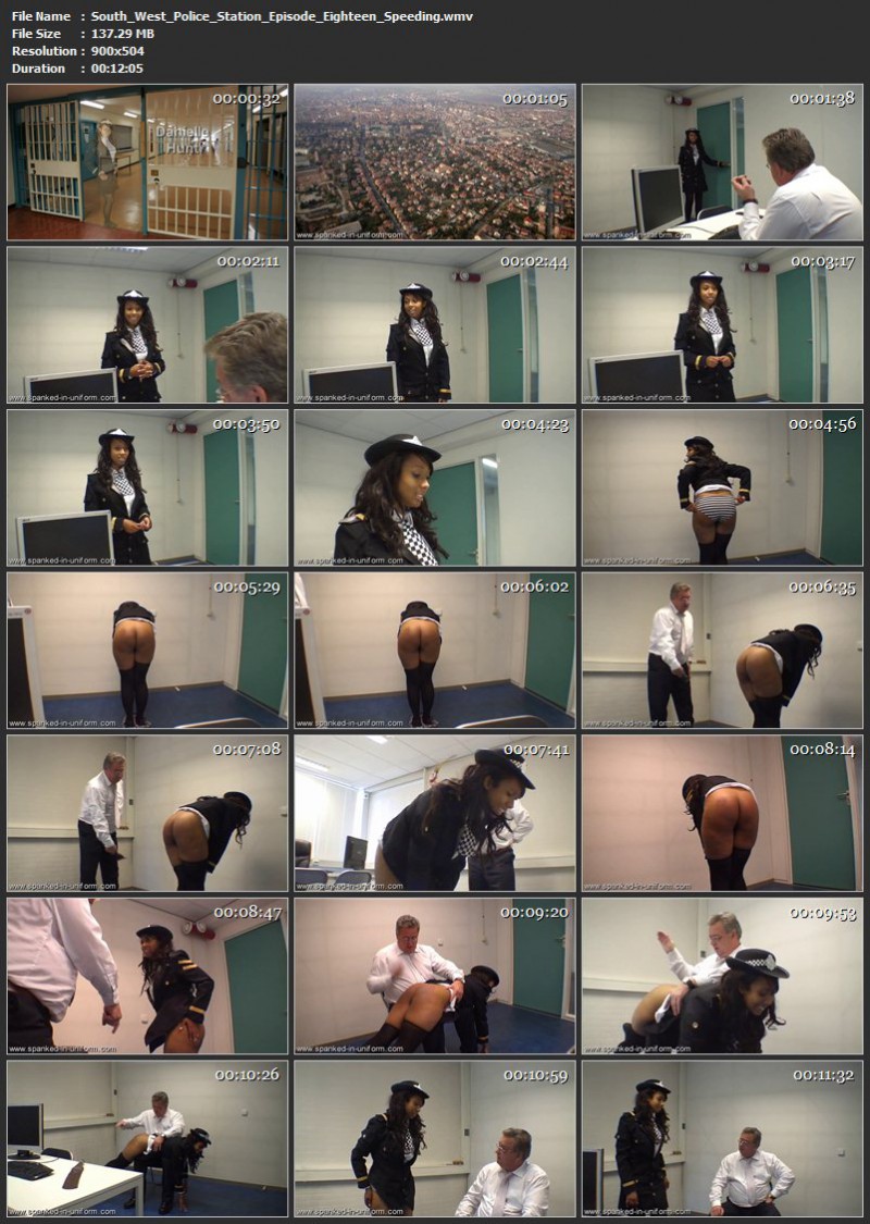 South-West Police Station Episode Eighteen - Speeding. Spanked-in-uniform.com (137 Mb)