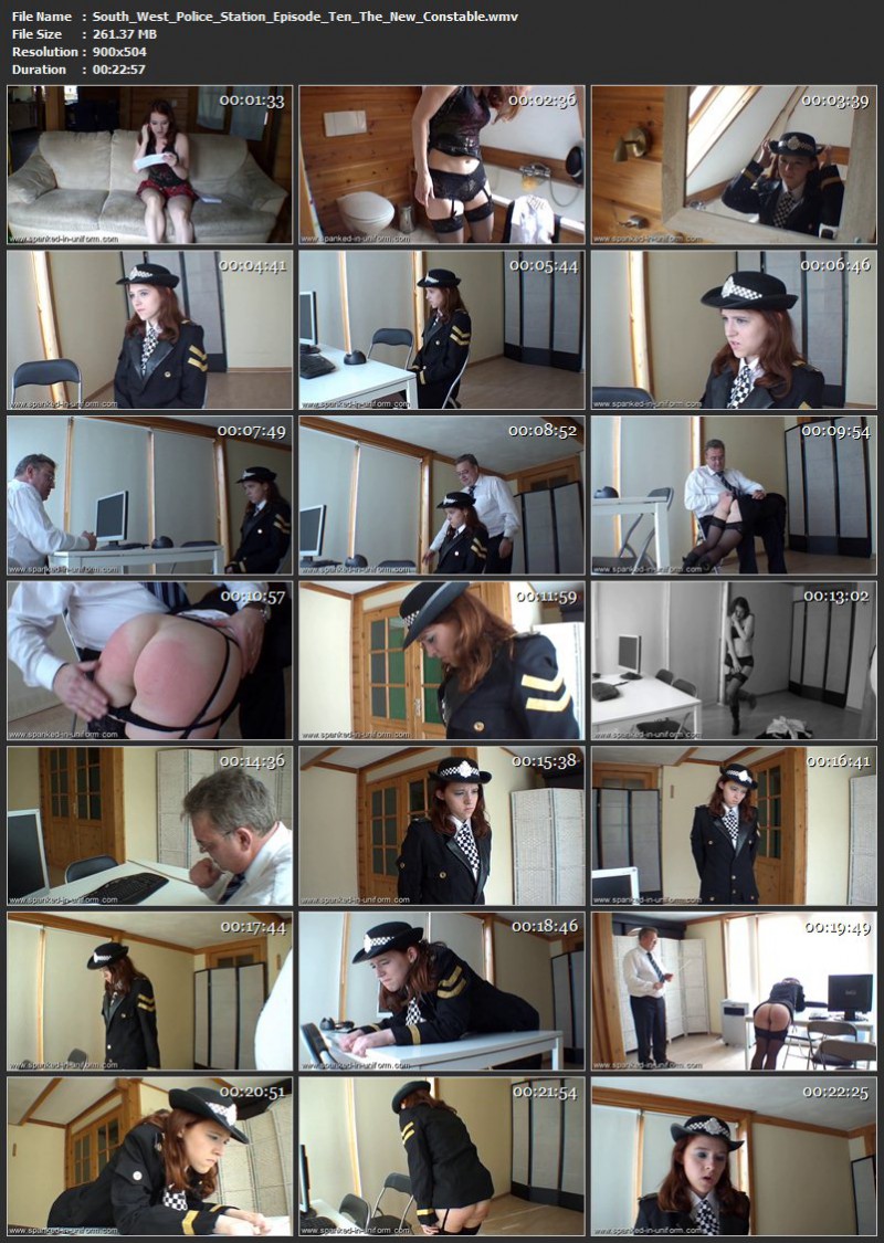South-West Police Station Episode Ten - The New Constable. Spanked-in-uniform.com (261 Mb)