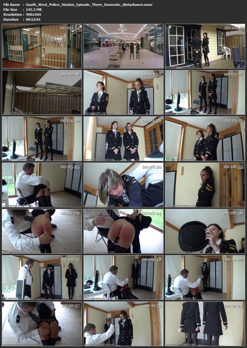 South-West Police Station Episode Three - Domestic disturbance. Spanked-in-uniform.com (145 Mb)