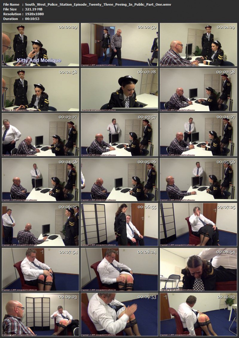 South-West Police Station Episode Twenty Three - Peeing In Public Part One. Spanked-in-uniform.com (321 Mb)