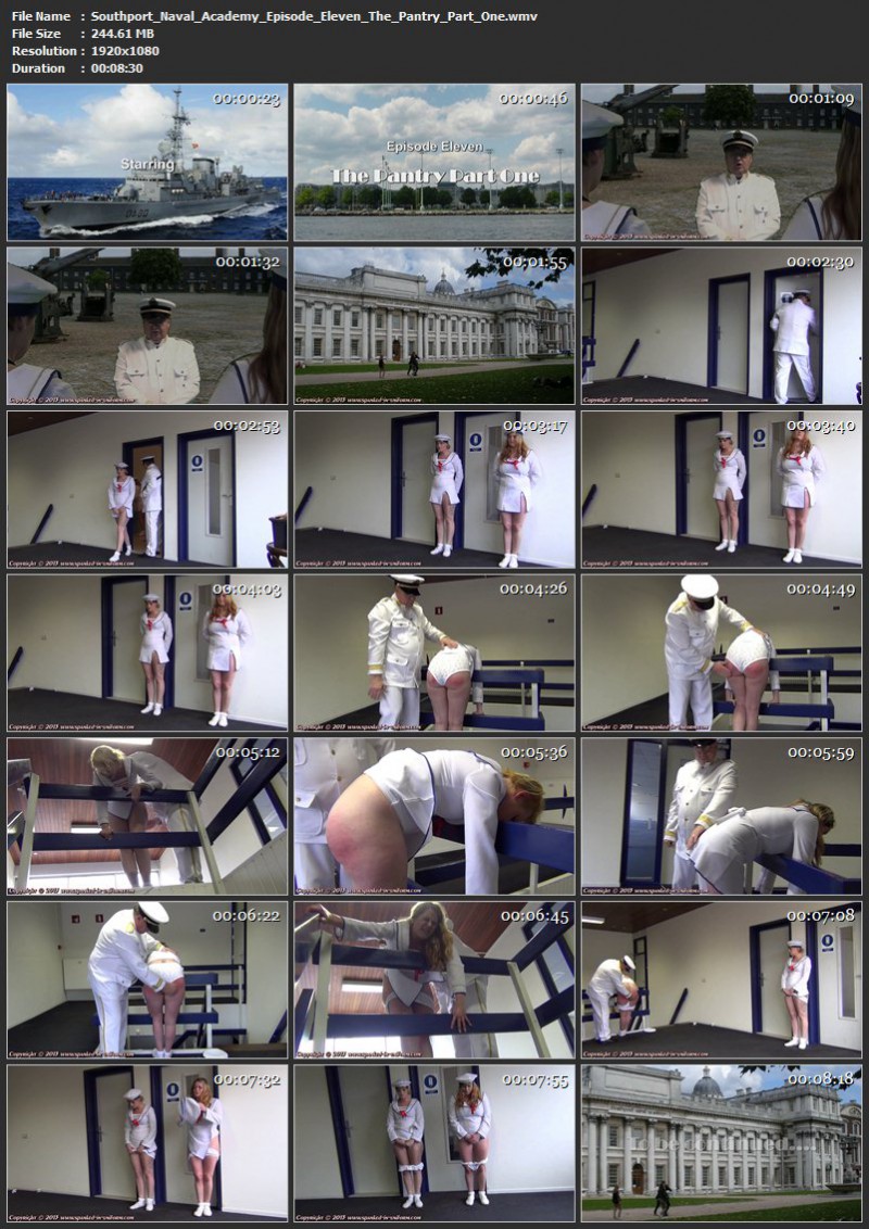 Southport Naval Academy Episode Eleven - The Pantry Part One. Spanked-in-uniform.com (244 Mb)