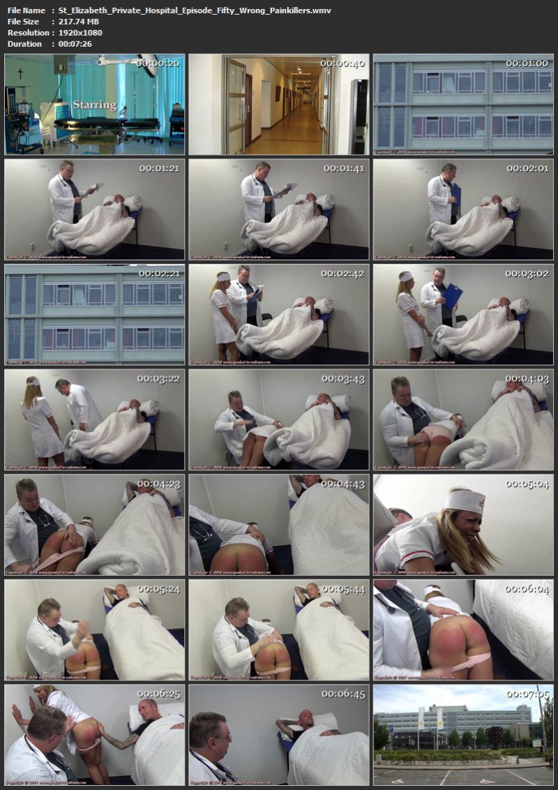 St. Elizabeth Private Hospital Episode Fifty - Wrong Painkillers. Spanked-in-uniform.com (217 Mb)