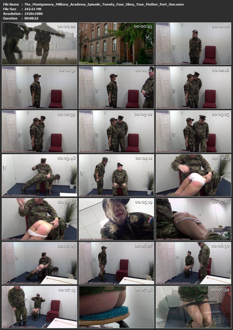 The Montgomery Military Academy Episode Twenty Four - Obey Your Mother Part One. Spanked-in-uniform.com (242 Mb)