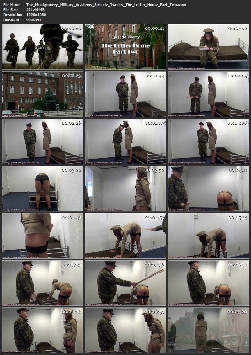 The Montgomery Military Academy Episode Twenty - The Letter Home Part Two. Spanked-in-uniform.com (221 Mb)