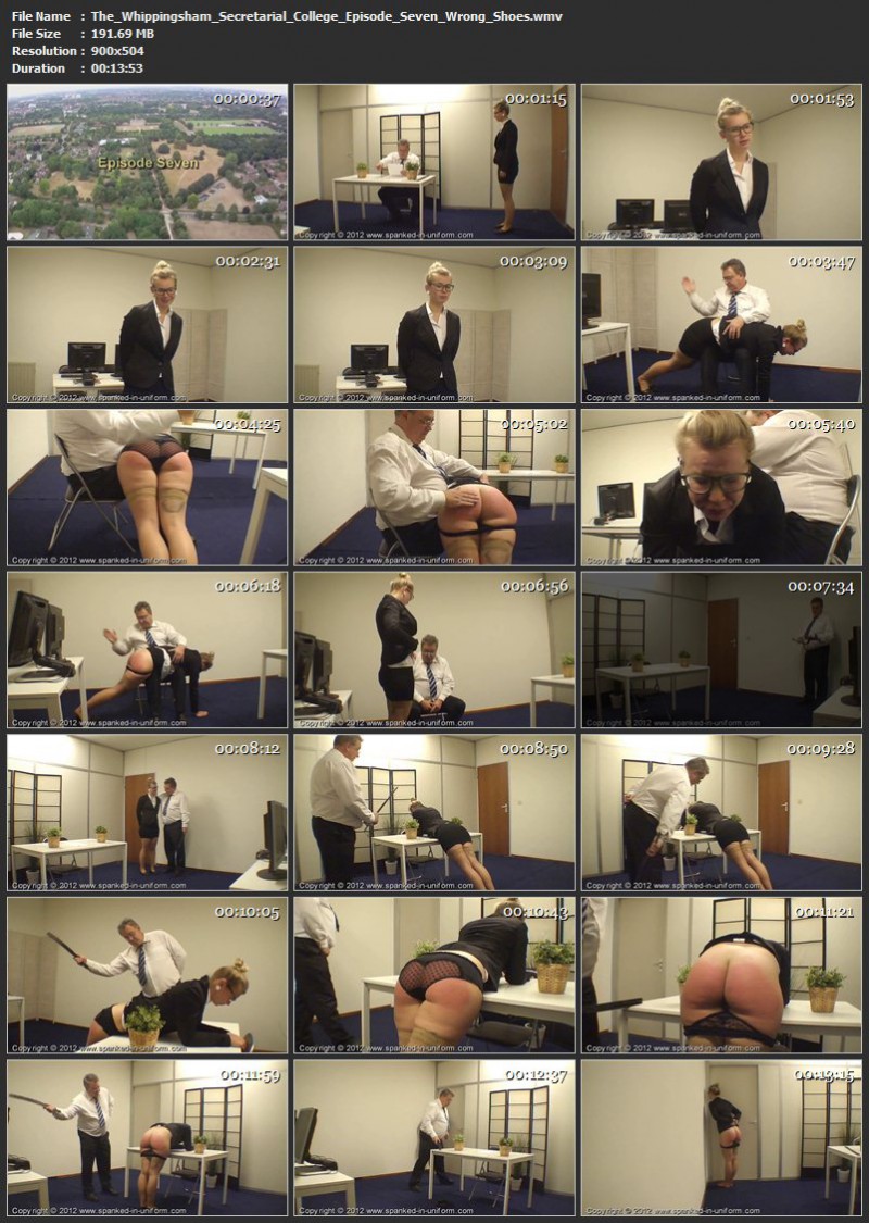 The Whippingsham Secretarial College Episode Seven - Wrong Shoes. Spanked-in-uniform.com (191 Mb)