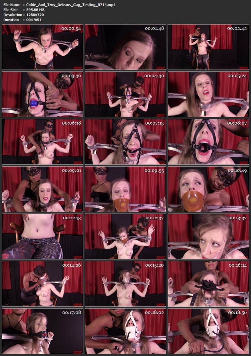 Cobie And Troy Orleans – Gag Testing (R714). Feb 11 2017. Seriousimages.com (595 Mb)
