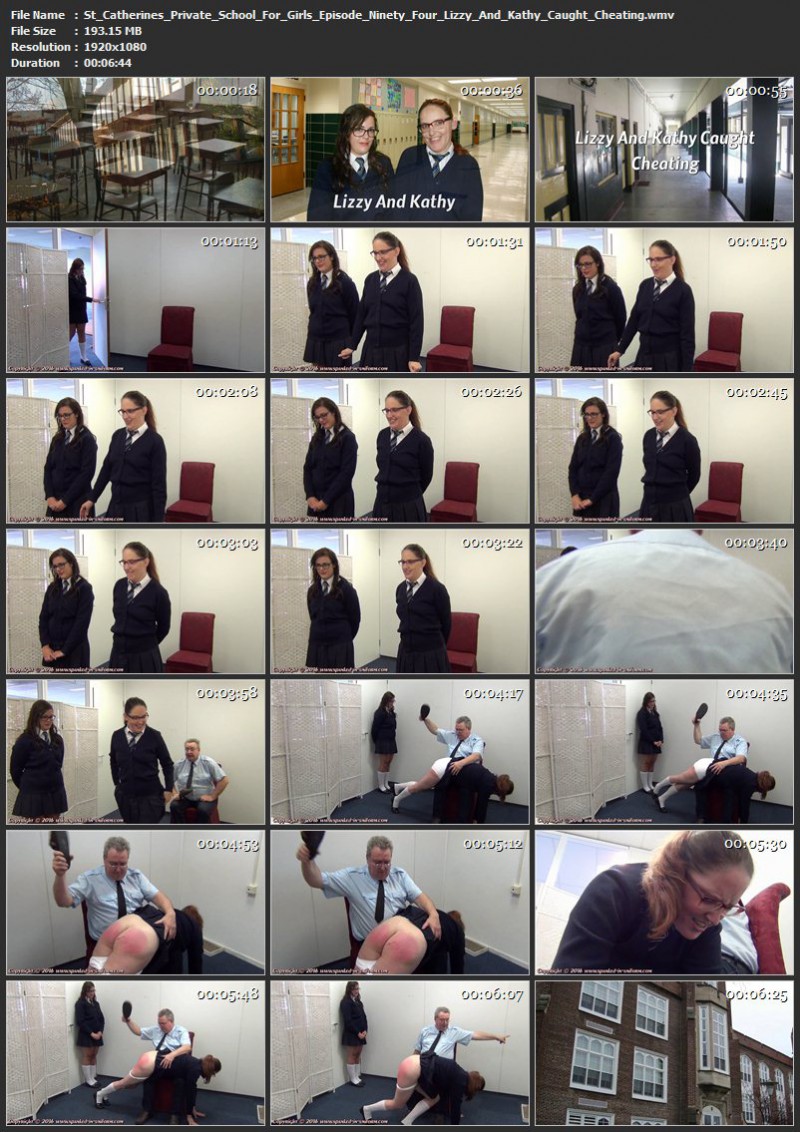 St. Catherines Private School For Girls Episode Ninety Four - Lizzy And Kathy Caught Cheating. Spanked-in-uniform.com (193 Mb)