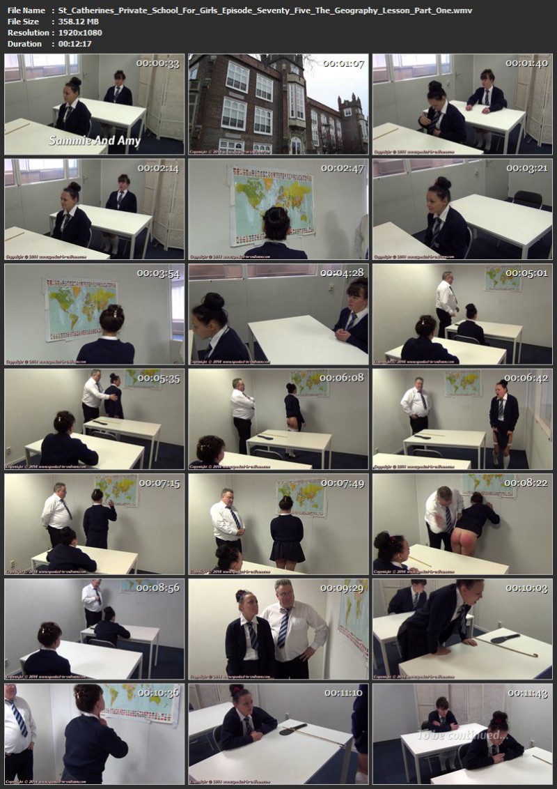St. Catherines Private School For Girls Episode Seventy Five - The Geography Lesson Part One. Spanked-in-uniform.com (358 Mb)