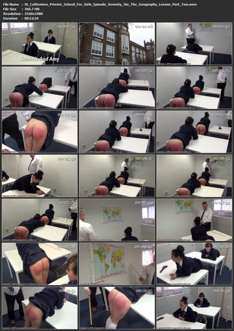 St. Catherines Private School For Girls Episode Seventy Six - The Geography Lesson Part Two. Spanked-in-uniform.com (366 Mb)