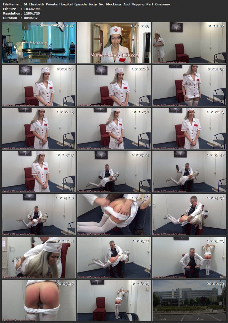 St. Elizabeth Private Hospital Episode Sixty Six - Stockings And Napping Part One. Spanked-in-uniform.com (183 Mb)