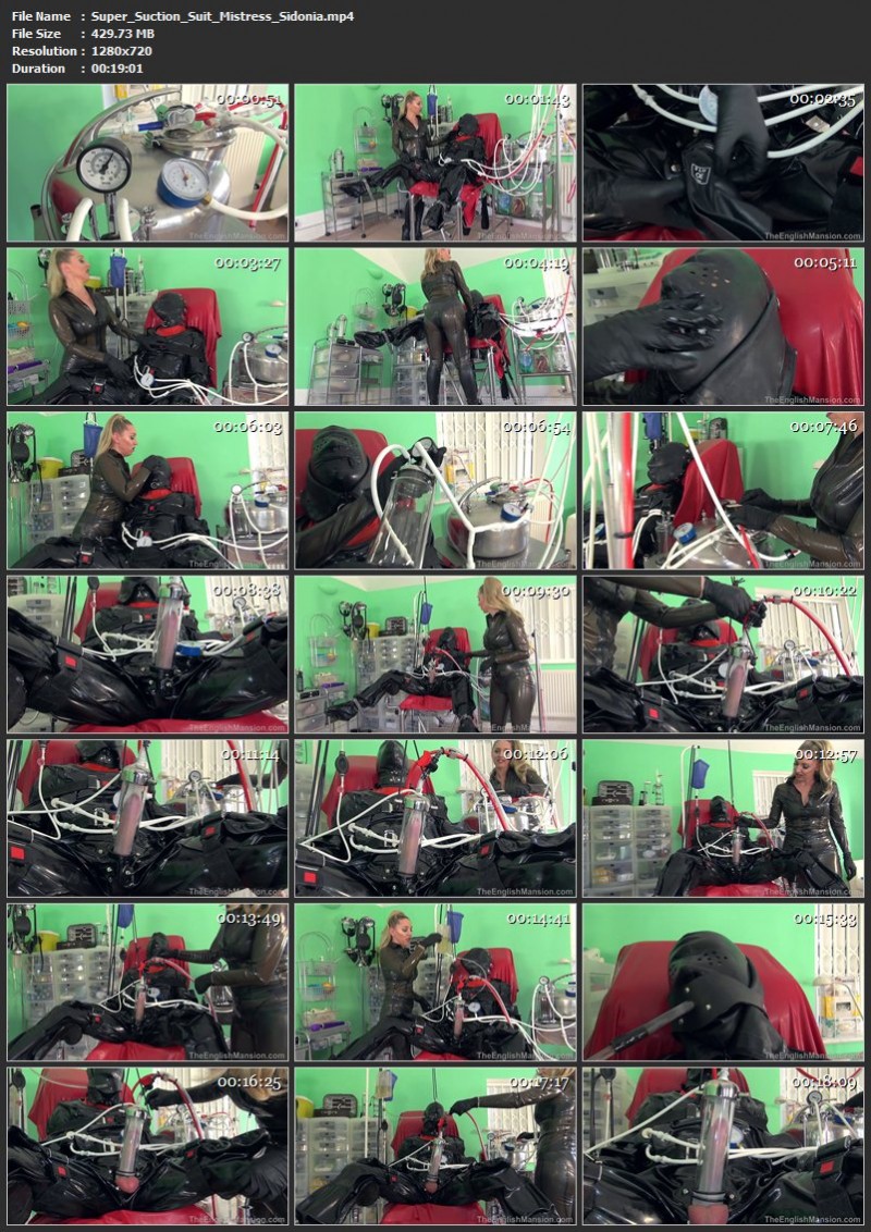 Super Suction Suit – Mistress Sidonia. TheEnglishMansion.com (429 Mb)