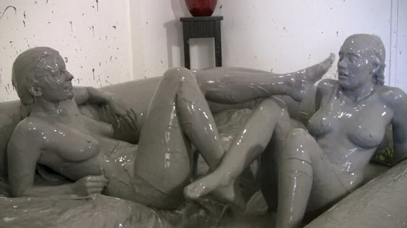 Nude Female Mud Wrestling