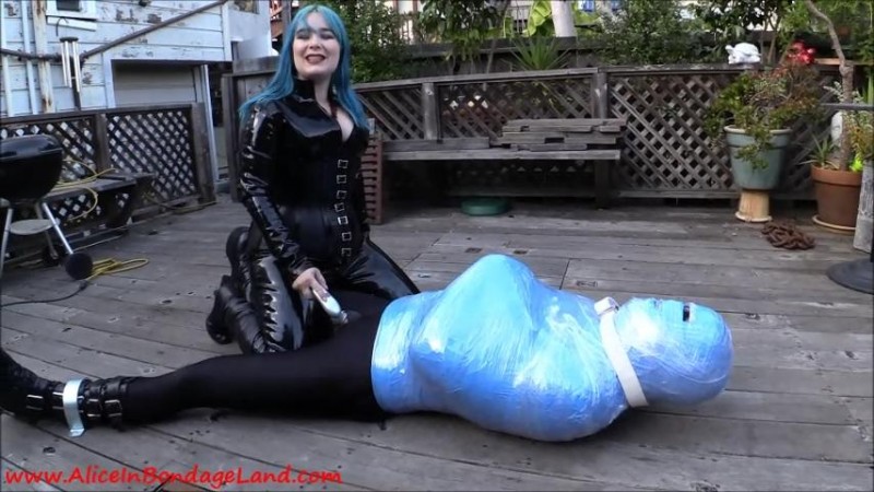 Extreme Outdoor Serious Bondage Adventure – Femdom Chastity Threesome. Sep 28 2015. AliceInBondageLand.com (506 Mb)