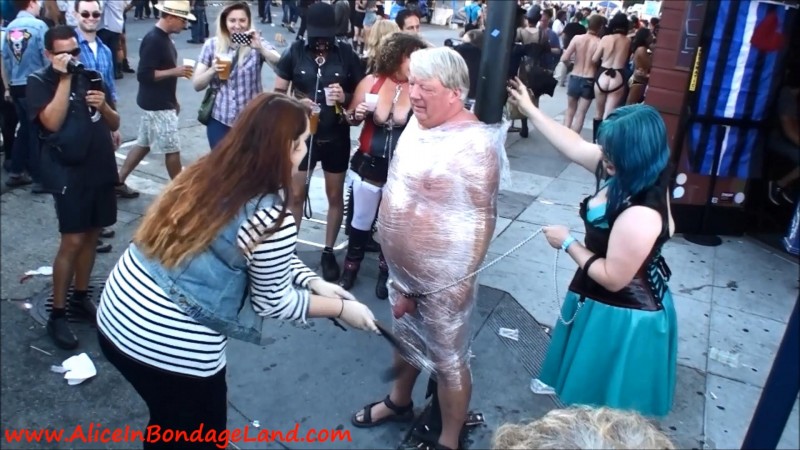 Folsom Street Fair Public Cbt Lightpost Femdom Ballbusting Humiliation. Aug 31 2015. AliceInBondageLand.com (1703 Mb)