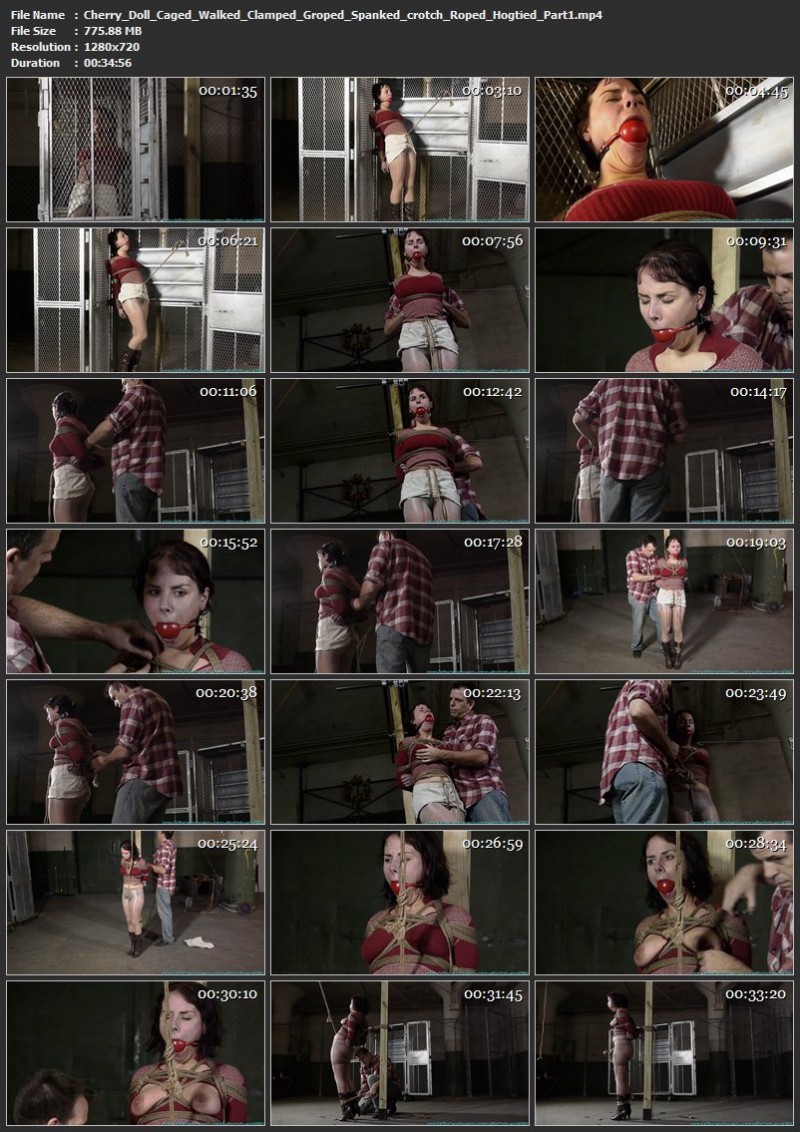 Cherry Doll Caged, Walked, Clamped, Groped, Spanked, crotchRoped, Hogtied. Futilestruggles.com (1664 Mb)