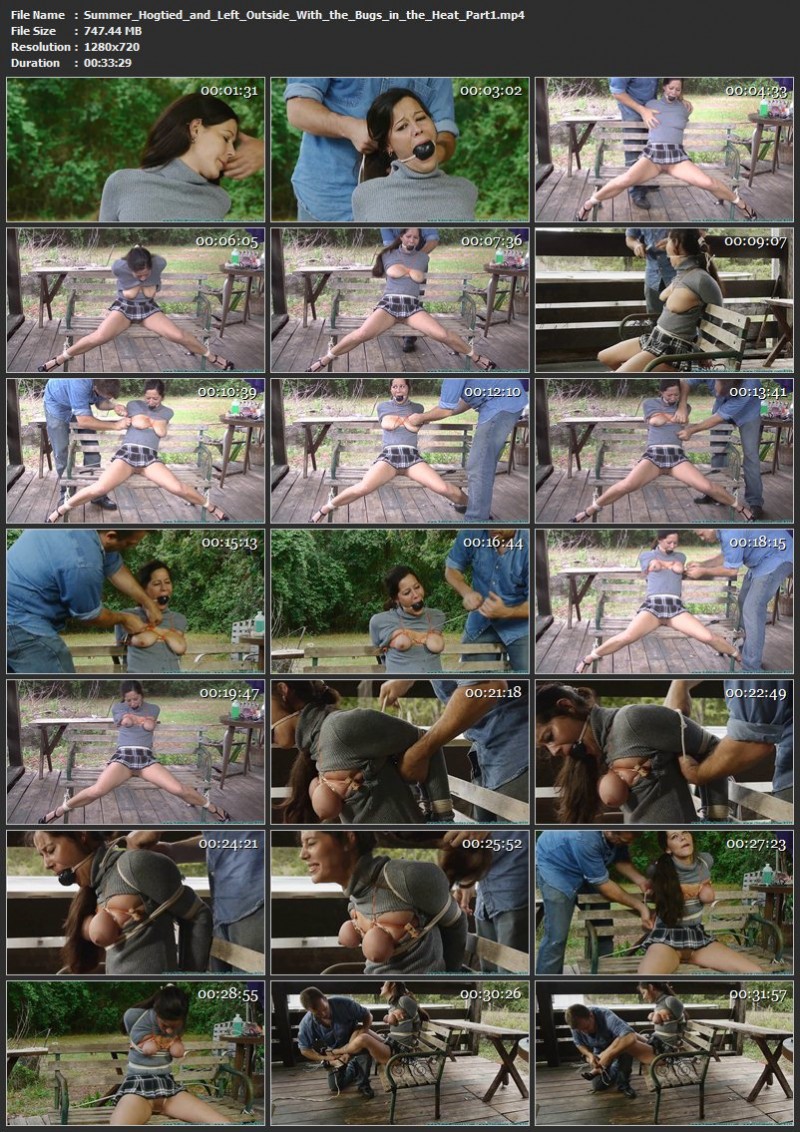Summer Hogtied and Left Outside With the Bugs in the Heat. Futilestruggles.com (1277 Mb)