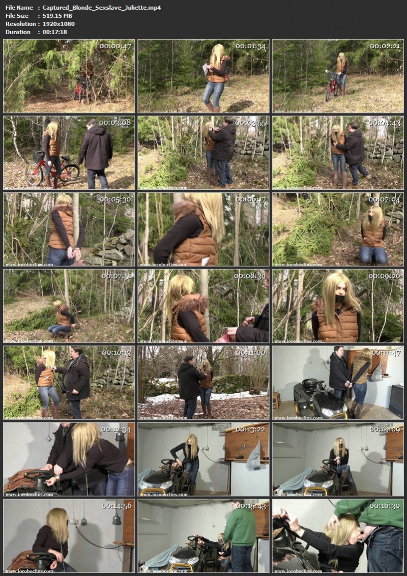 Captured Blonde Sexslave – Juliette. Jocoboclips.com (519 Mb)