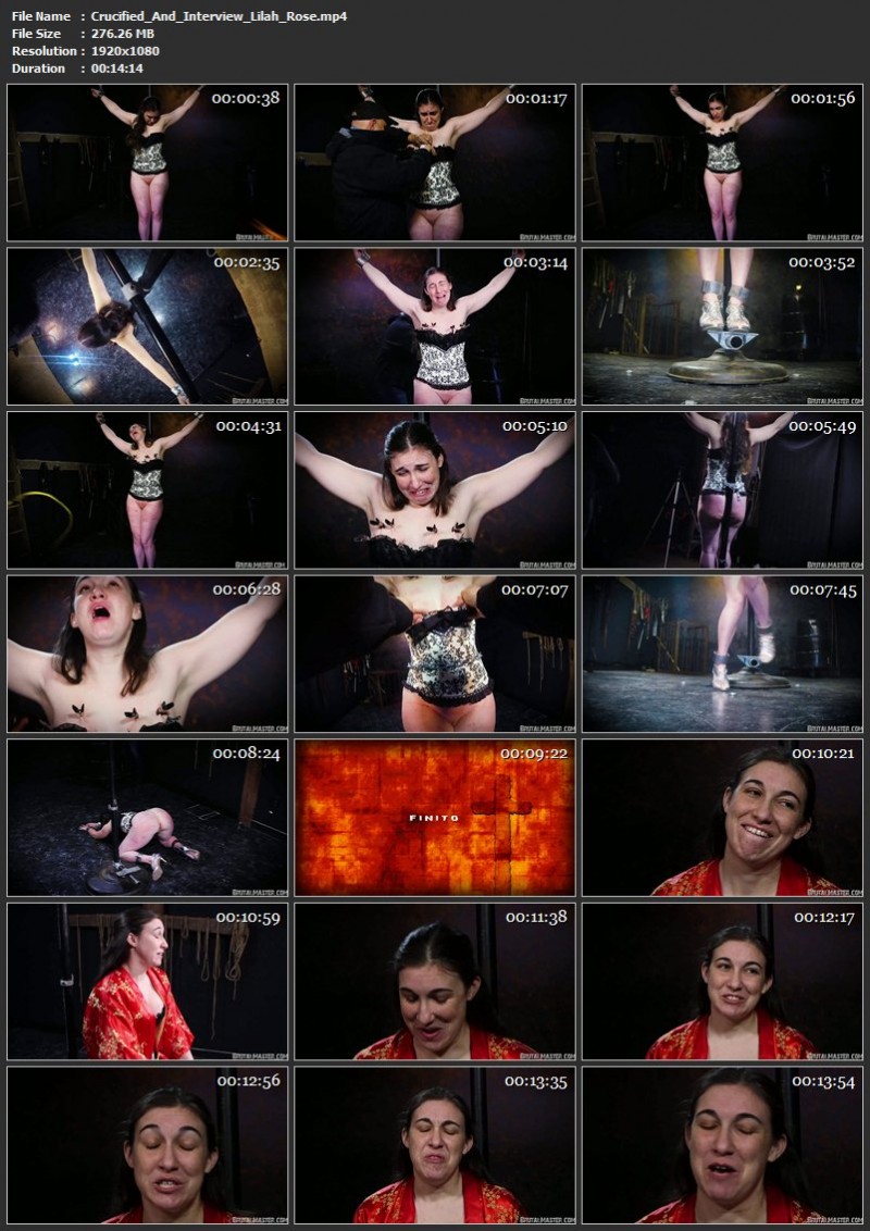 Crucified And Interview – Lilah Rose. 18 Oct 2018. BrutalMaster.com (276 Mb)