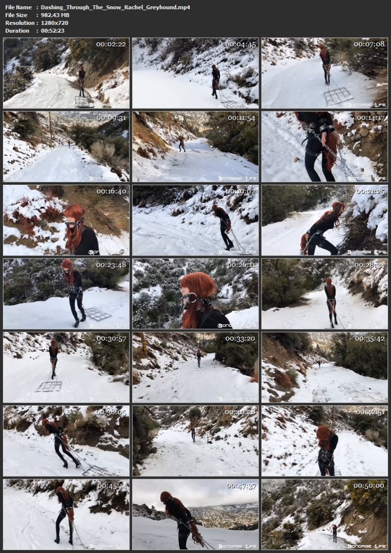 Dashing Through The Snow – Rachel Greyhound. 12/8/2018. Bondagelife.com (982 Mb)