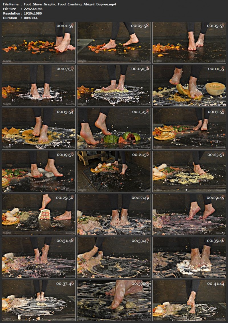 Foot Slave Graphic Food Crushing - Abigail Dupree. May 22 2019. Sensualpain.com (2242 Mb)