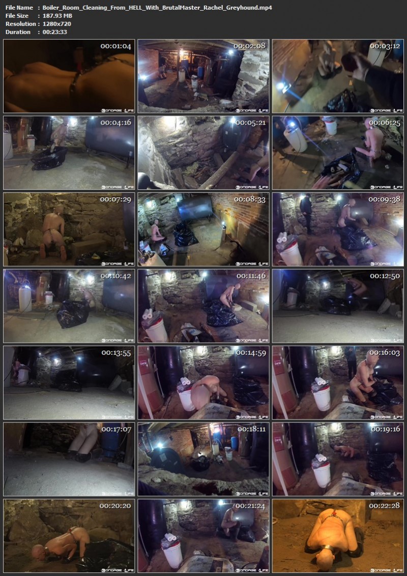 Boiler Room Cleaning (From HELL! With BrutalMaster) - Rachel Greyhound. 7/22/2019. Bondagelife.com (187 Mb)