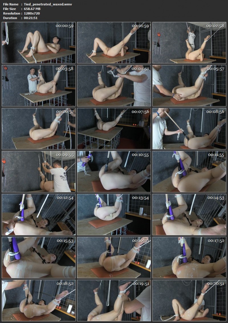 Tied, penetrated, waxed. Yvette-Xtreme.com (658 Mb)