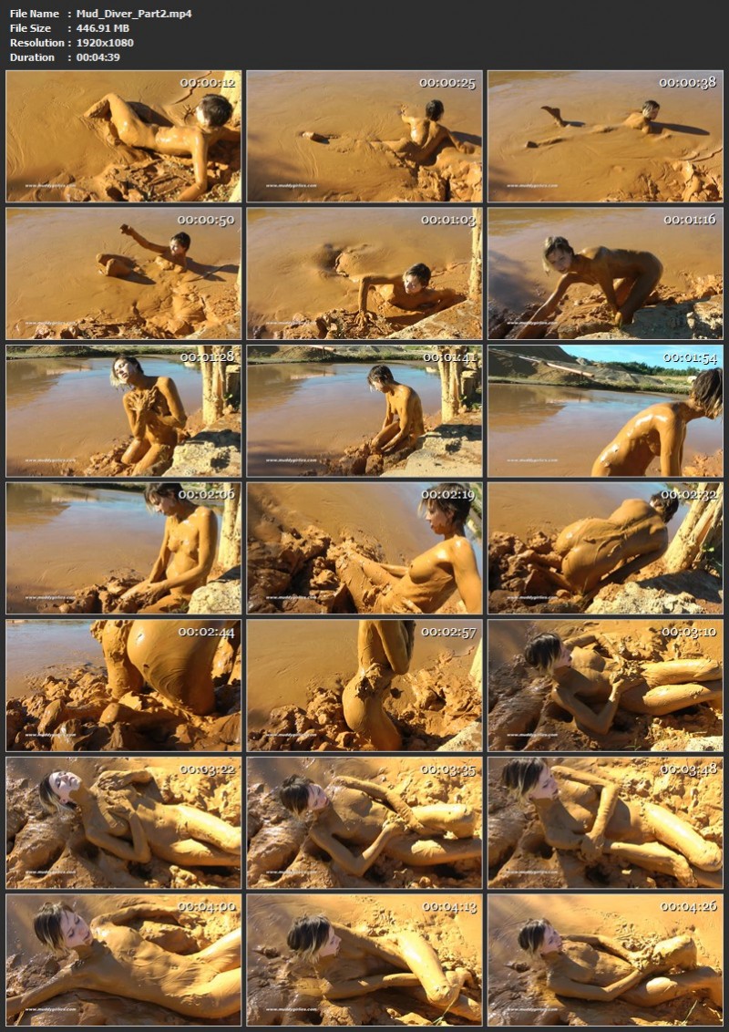 Mud Diver Part 2 - But naked it's much better. 09 Mar 2018. Muddygirlies.com (446 Mb)
