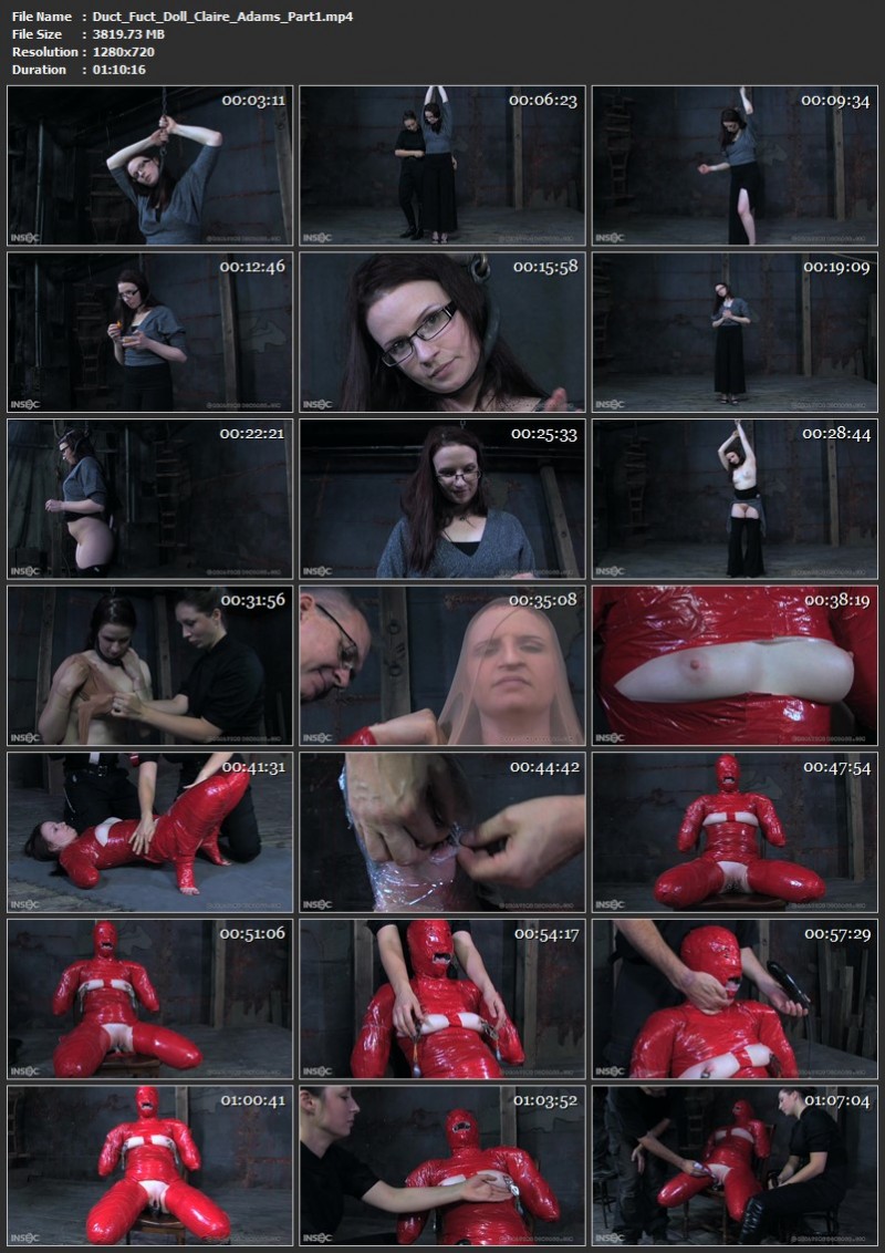 Duct Fuct Doll - Claire Adams (Part1). 11.07.2020. RealTimeBondage.com (3819 Mb)