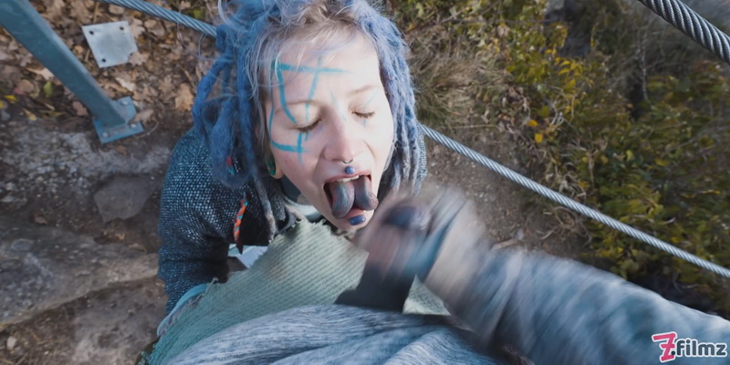 Caught While Wild Public Sex On A Ruine Anuskatzz Lily Lu ZF019