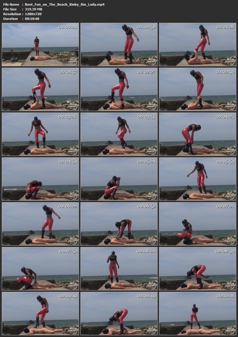 Boot Fun on The Beach - Kinky Rio Lady. Kinkymistresses.com (319 Mb)