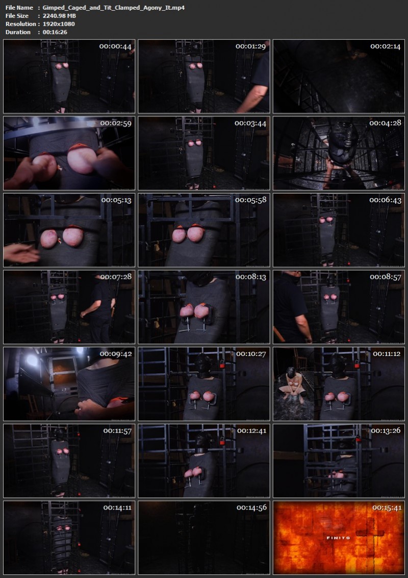 Gimped Caged and Tit Clamped Agony - It. 07 Sep 2023. Brutalmaster.com (2240 Mb)