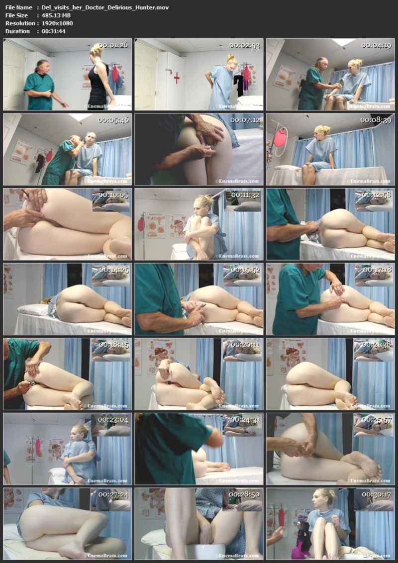 Del visits her Doctor - Delirious Hunter. EnemaBrats.com (485 Mb)