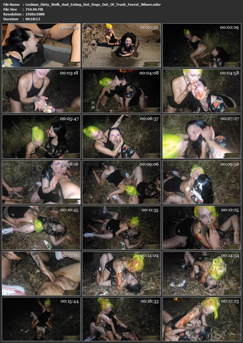 Lesbian Dirty Walk And Eating Hot Dogs Out Of Trash - Forest Whore. FapHouse (754 Mb)