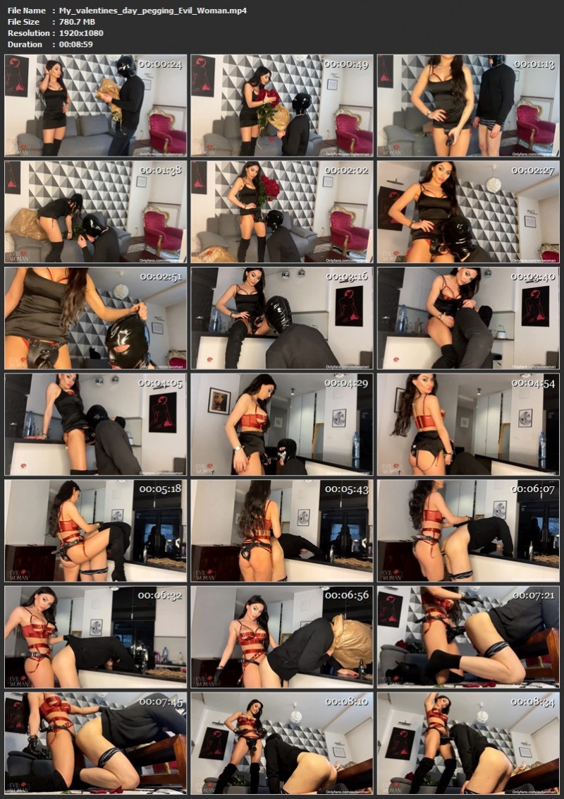 My valentine’s day pegging - Evil Woman. OnlyFans.com (780 Mb)