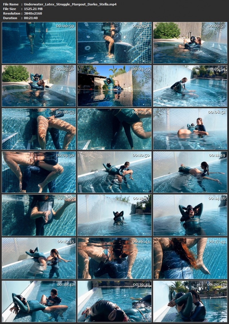 Underwater Latex Struggle - Margout Darko, Stella. 14.04.2023. Eroteric.com (1525 Mb)