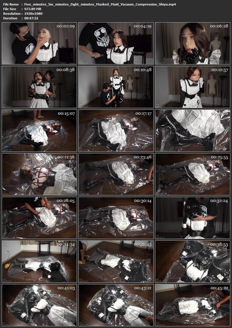 Five minutes Six minutes Eight minutes Masked Maid Vacuum Compression - Shiyu. Studio Bling (973 Mb)