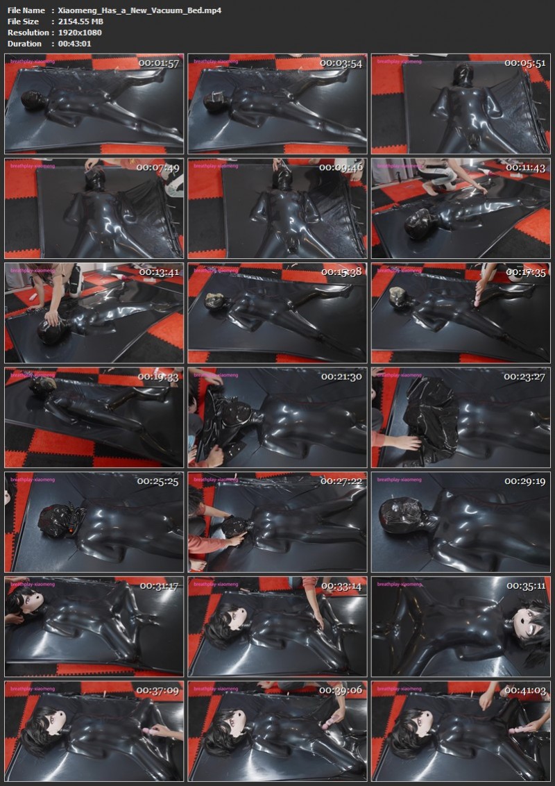 Xiaomeng Has a New Vacuum Bed. 2024.01.02. Breathplay Xiaomeng (2154 Mb)