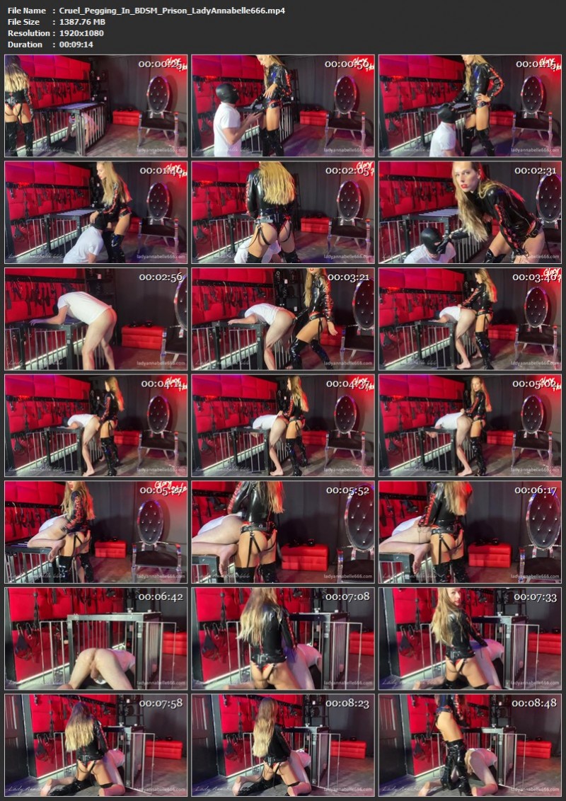 Cruel Pegging In BDSM Prison - LadyAnnabelle666. (1387 Mb)